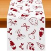 Pudodo That's Amore Table Runner Italian Themed Bachelorette Party Wedding