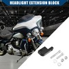Hihaha Headlight Extension Block for Harley Dyna T-Sport/Front 39-49mm Fairing