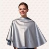 Perm Dyeing Hair Salon Gown Shoulder Cape 4 Colors Pearl Blue