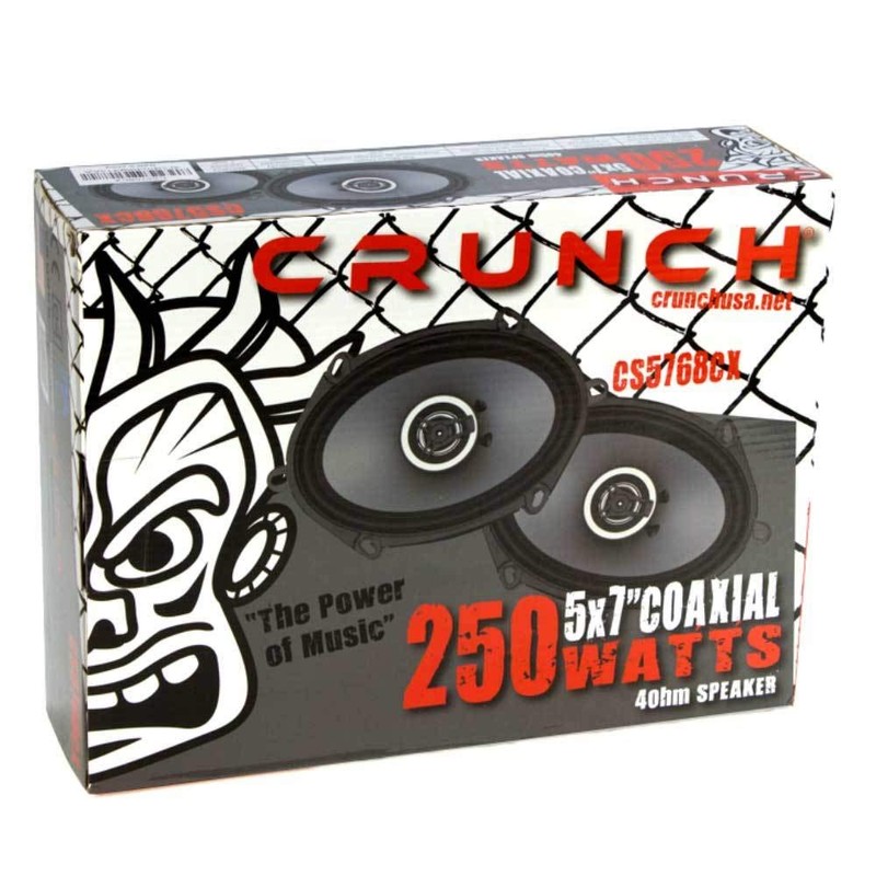 Crunch CS-5768CX, 250 Watts Full Range 2 Way 4 Ohms