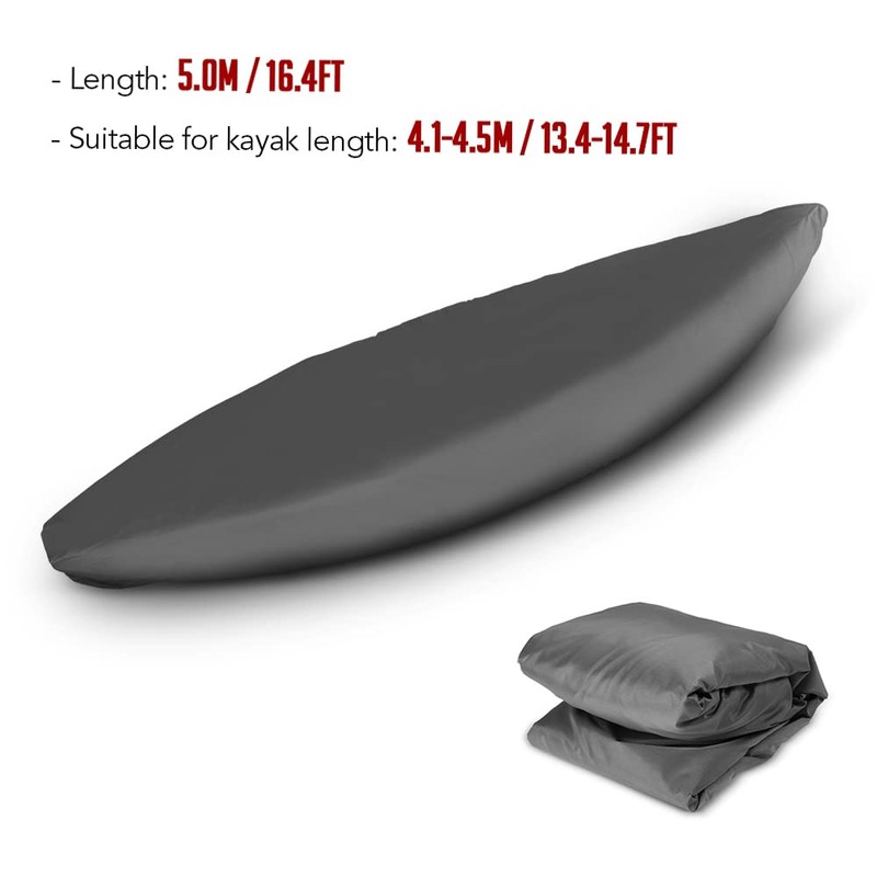 Lixada Professional Universal Kayak Cover Canoe Boat Waterproof UV Resistant
