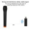 Micrófono de Mano, VHF Micrófono Inalámbrico Universal ABS Plástico Micrófono