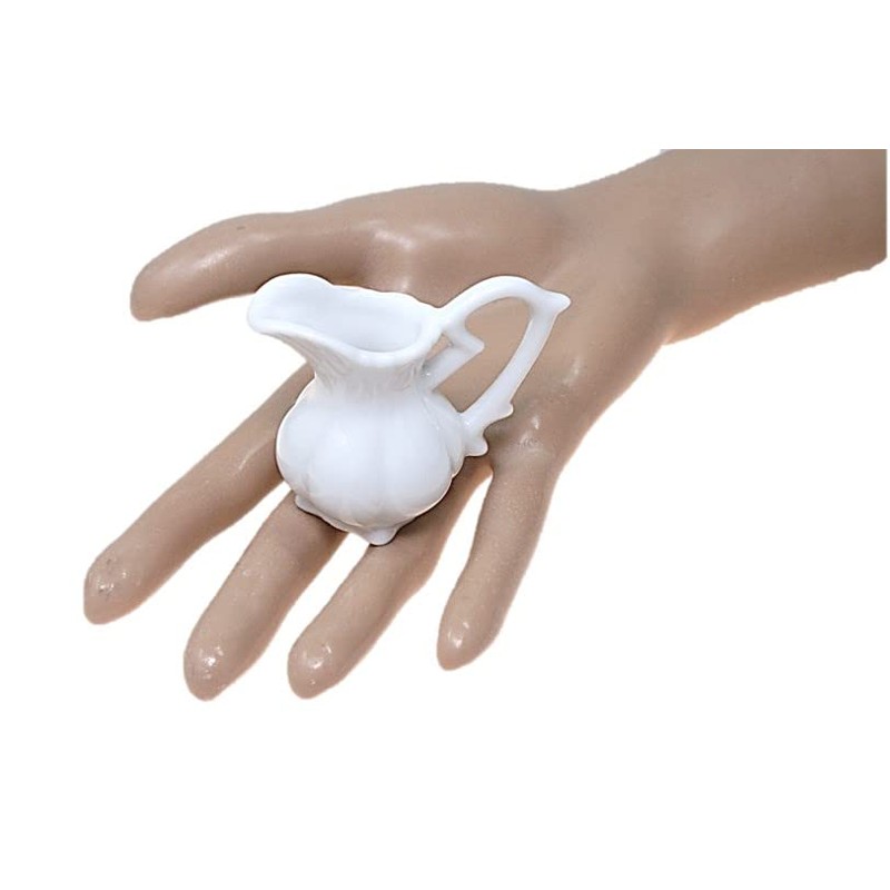 ACSWEBSHOP 5pcs Milk Pitcher Creamer White Commercial Cafe Tableware Afternoon
