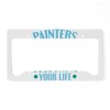 CafePress Painters Colouring Yo Aluminum License Plate Frame, License Tag