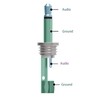 Ancable TS Mono Plug 3.5 mm Soldering DIY Audio Cable