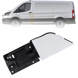 Boine Fuel Filler Door Housing Pocket Hinge with White Cover Compatible With 2015-2023 Ford Transit 150 250 350 Gas Door Cap Replace CK4Z-5427936-A CK4Z5427936A