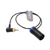 SZRMCC Low Profile XLR 3 Pin Male to Latch 3.5mm