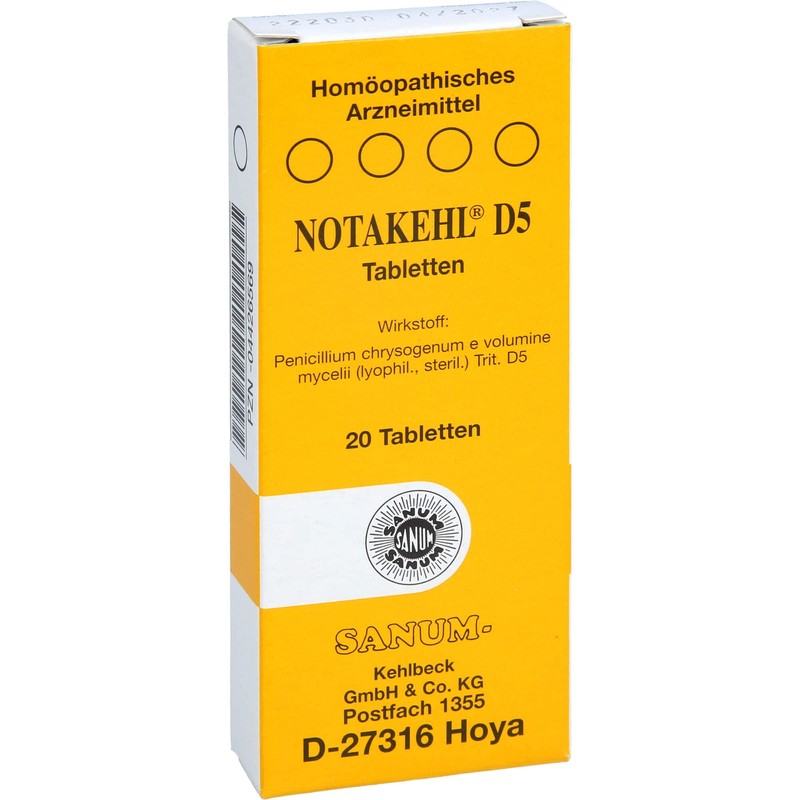 Sanum Kehlbeck D5 Tablets Pack of 20 Tablets