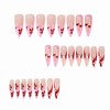BABALAL Press On Fake Nails Cherry Design Acrylic Nails Long,