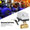Motorized Ball Valve Electrical 2 Way Normally Closed Manual Automatic