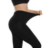 MANZI Women's 2 Pairs Super Opaque Soft Warm Fleece Tights