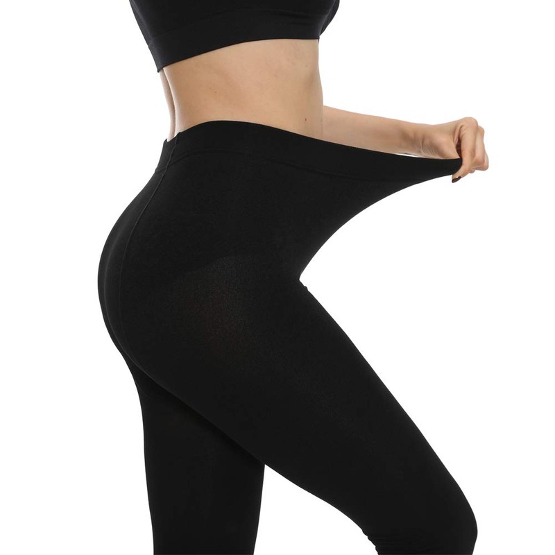 MANZI Women's 2 Pairs Super Opaque Soft Warm Fleece Tights
