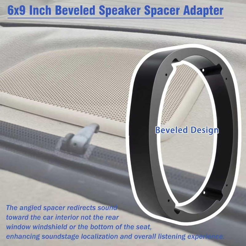 Jayubien 6x9 Speaker Spacer,Beveled Rear Dash Speakers Adapter