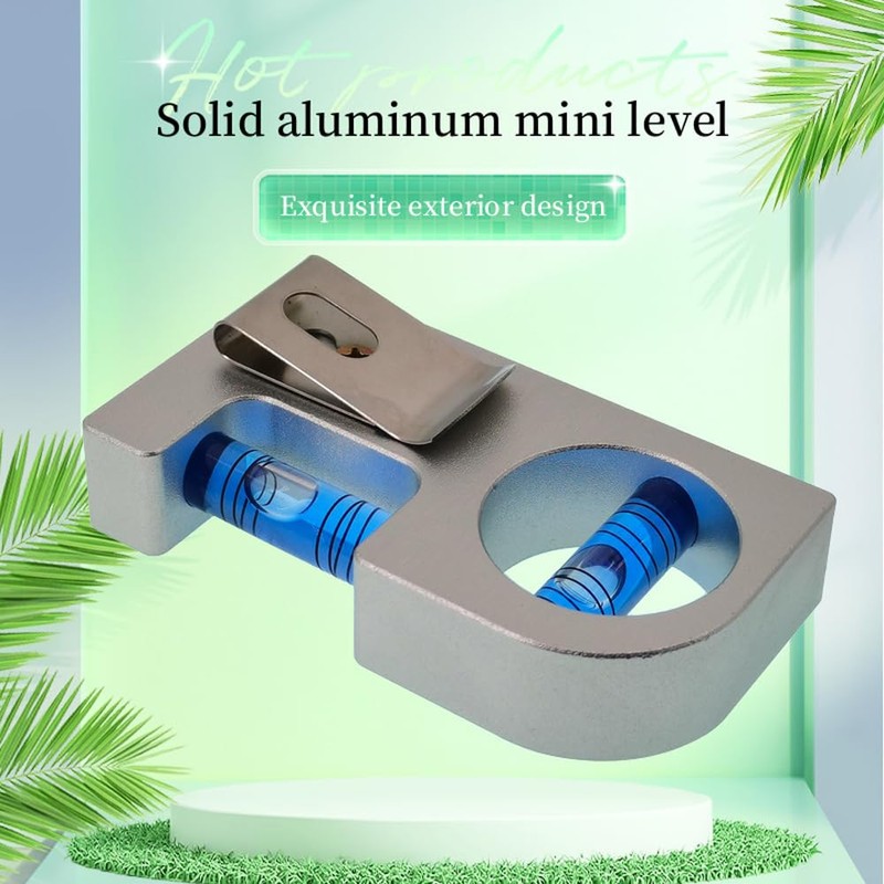 Solid aluminum alloy Mini level ruler portable mini level bubble