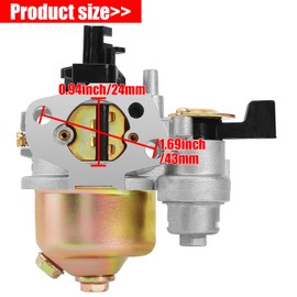 YOFMOO Carburetor Air Filter Kit Compatible for GX140 GX160 GX168 GX168F GX200 5HP 5.5HP 6.5HP Engine WP20X WP30X WMP20X EG1400 EG2200X EZ2500 WT20X HS522 HS55 HS521 Baja Warrior Heat Mb165 Mb200