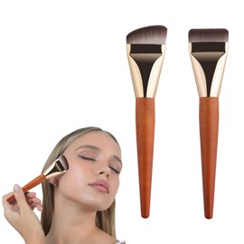 2 x Foundation Brushes, Make Up Brush, Ultra Thin Foundation Brush, Powder Brush for Liquid Fondation Women, Beauty Gifts for Women and Girls