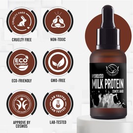 Artekas Innovation - HYDROLYZED MILK PROTEIN - Liquid - 30 g | 1 oz - Cosmetic Grade - for Homemade Skin & Hair Care Preparations