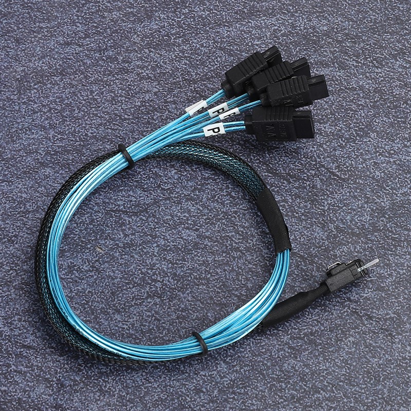 12Gbps Connecting Line MINI SAS 38p SFF‑8654 to 4 x
