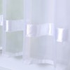 Joyswahl “Julie” Short Voile Curtain with Tabs and Satin Ribbon