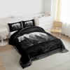 Castle Fairy Lodge Cabin Comforter Set Gray Bear Pine Tree