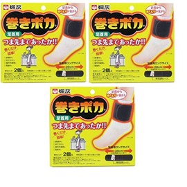 [Kaulownia Ash Chemical] Paulownia Ash Cairo Roll Poka Ankle Holder, 2 Pieces, 4 Sheets x 3 Pieces Set
