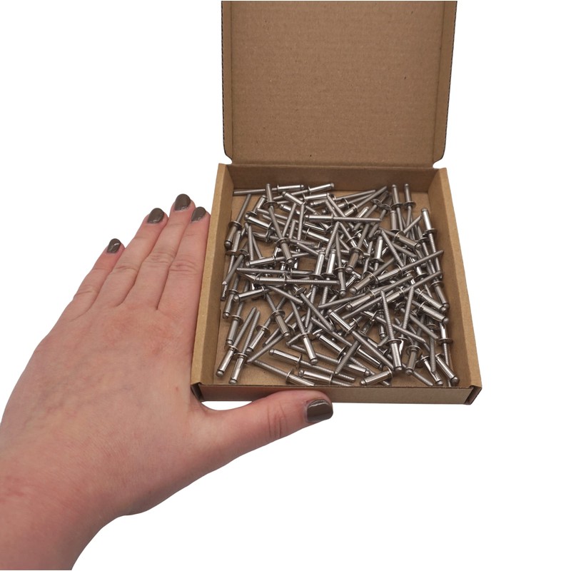 Marcopol (Pack of 100) Stainless Steel Blind Rivets 4.0 x