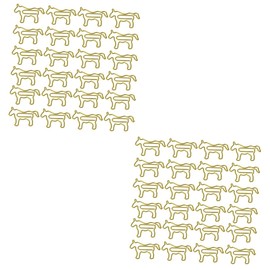 VILLCASE Pack of 100 Bookmarks Cross Paper Clips for Paper Large Paper Clips School Paper Clip Office Folders Horse Shaped Paper Clips Animal Paper Pins Paper Holding Clip