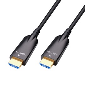 DTECH Fiber Optic HDMI Cable 100ft/30m Support UHD 4K 60Hz 2K 144Hz 18Gbps High Speed Thin and Light Weight an Ideal Solution for Long Distance Transmission