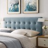 Modway Emily King Biscuit Tufted Performance Velvet Headboard, Light Blue