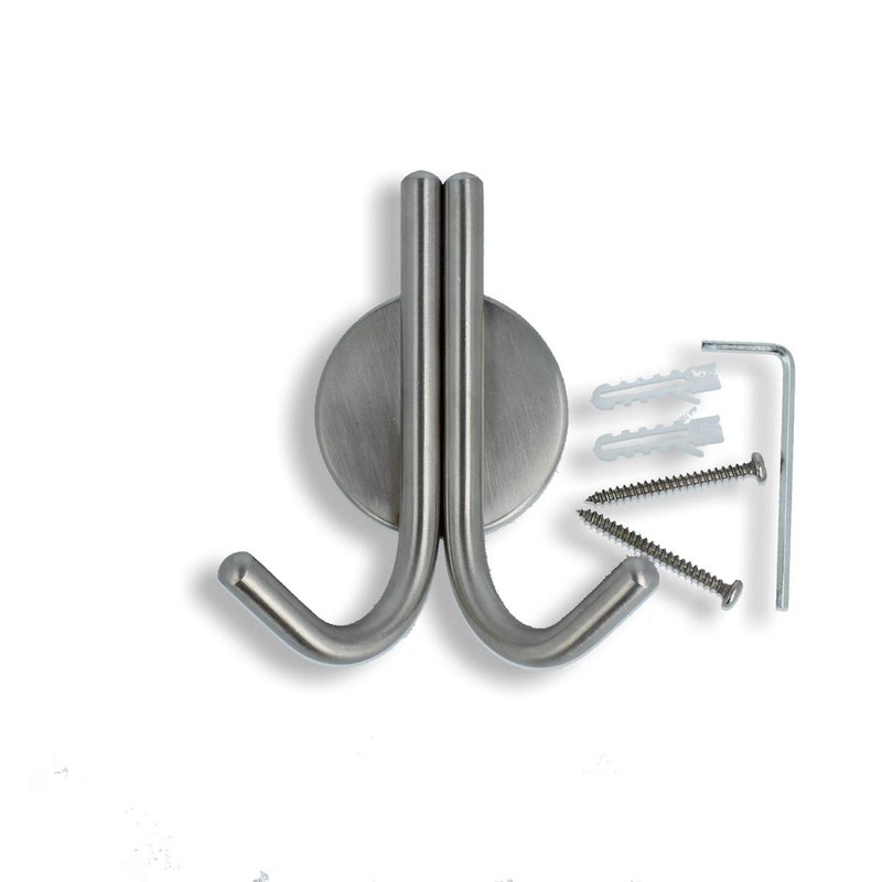 MS Beschläge® Bristol Coat Hook Solid Stainless Steel Matt Brushed
