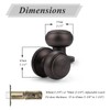 Probrico Door Knob 10 Pack, Interior Door Handles Keyless Passage