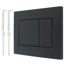 For Geberit Sigma30 Actuator Plate, 115.883.16.1 Actuator Plate for 2 Flushes, Double Actuation Plate, Front Actuation (Matte Black)