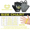 WESTWOOD FOX Cycling Gloves for Men Women–Anti-Slip Padded Half Finger