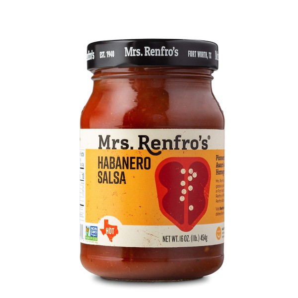 Mrs. Renfros Habanero Salsa Non-GMO, Gluten-Free (16-oz. jars, 2-pack)