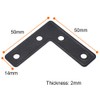 20 Pcs Black L-Shape Corner Brace Bracket,90 Degree Angle L
