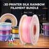 JAYO 3D Printer Filament Bundle, PLA Silk Filament Bundle Multicolor,