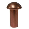 3/16" Dia. X 1/4" Length Copper Solid Rivet, Round Head, Plain Finish, (Pack of 1lb - Approximately 200 Pieces)