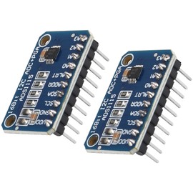 AITIAO 2PCS Pre-Soldered ADS1115 Analog-to-Digital Converter 16 Bit 16 Byte I2C IIC ADC 4-Channel Programmable Gain Amplifier Module High Precision ADC Converter Development Board for Raspberry Pi