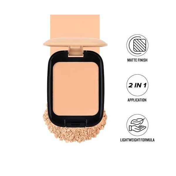 Dual Wet and Dry Compact + Makeup Setting Powder (Natural-003,