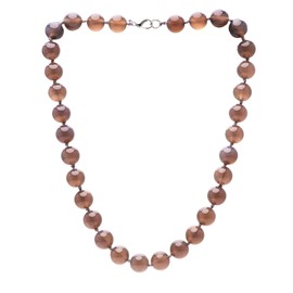 TreasureBay 12mm Natural Gemstone Bead Necklace for Women, Gemstone, Agate, Amethyst, Turquoise