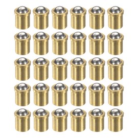 HARFINGTON 30pcs Ball Point Spring Plungers 5x6mm Brass Precision Positioning Beads Ball Spring Plungers Ball Catch Latch for Door Cupboard Mechanical Devices Clamps Furniture
