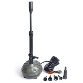 WaterRebirth HSP2500N Submersible Water Pump - Turtle Shell Design - 660GPH - Black - Modern Unique - Pond & Aquarium Water Pump