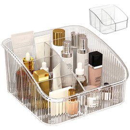 Organizador de Maquillaje,Organizadores para Cosméticas Acrilicos Transparente de Gran Capacidad, Soportes para Maquillaje Caja de Almacenamiento de  