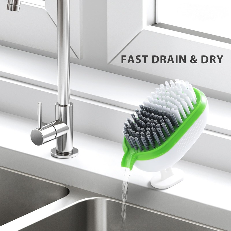 Lumkew Vegetable Brush Scrubber Drainable,Potato Mushroom Scrubber Brushes foodss Veggie