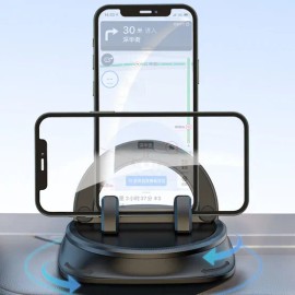 대시보드 미끄럼 방지 핸드폰 거치대 360도회전 무설치 Dashboard Anti-Slip Phone Holder 360-Degree Rotation No Installation Required