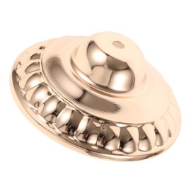 Operitacx Schreibtischlampengehäuse gerundet Fahrgestellbasis Teil Basen Tischlampenständer aus Eisen Lampensockel aus Metall, rund Runder Lampensockel aus Eisen Stehleuchte Golden