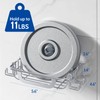 SWAMTIK Suction Cup Soap Dish with 4 Hooks, Stainless Steel