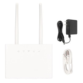 R311 Pro 4G LTE CPE WiFi Router 300Mbps Support 32 Users 4G LTE Modem with SIM Card Slot 2 5dBi Antennas for Africa 100‑240V US Plug