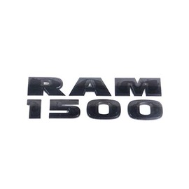 Ram 1500 Black Logo Lettering Nameplate Emblem Badge Mopar OEM