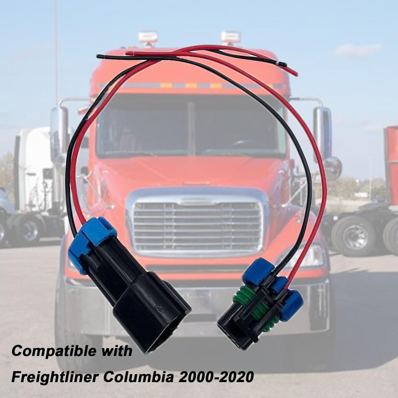 Set 2 Pins A/C Compressor Connector Wiring Harness Male +